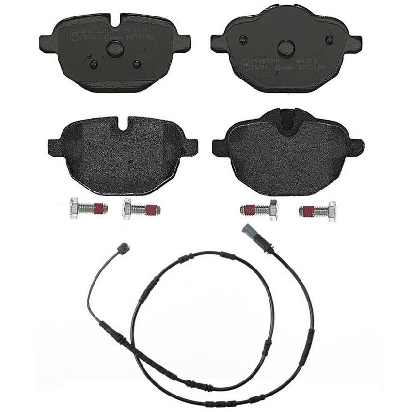 Brembo Brake Pad Kit - Rear (Low-Met) (with Sensor)